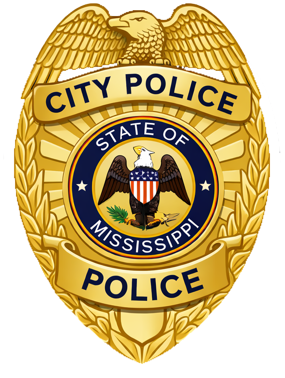 City Police badge with State of Mississippi seal